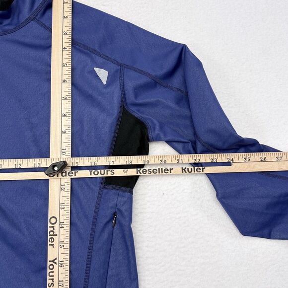 Mountain Hardwear Jacket Mens Size Medium Blue Soft Shell Waterproof Cycling - Picture 10 of 11